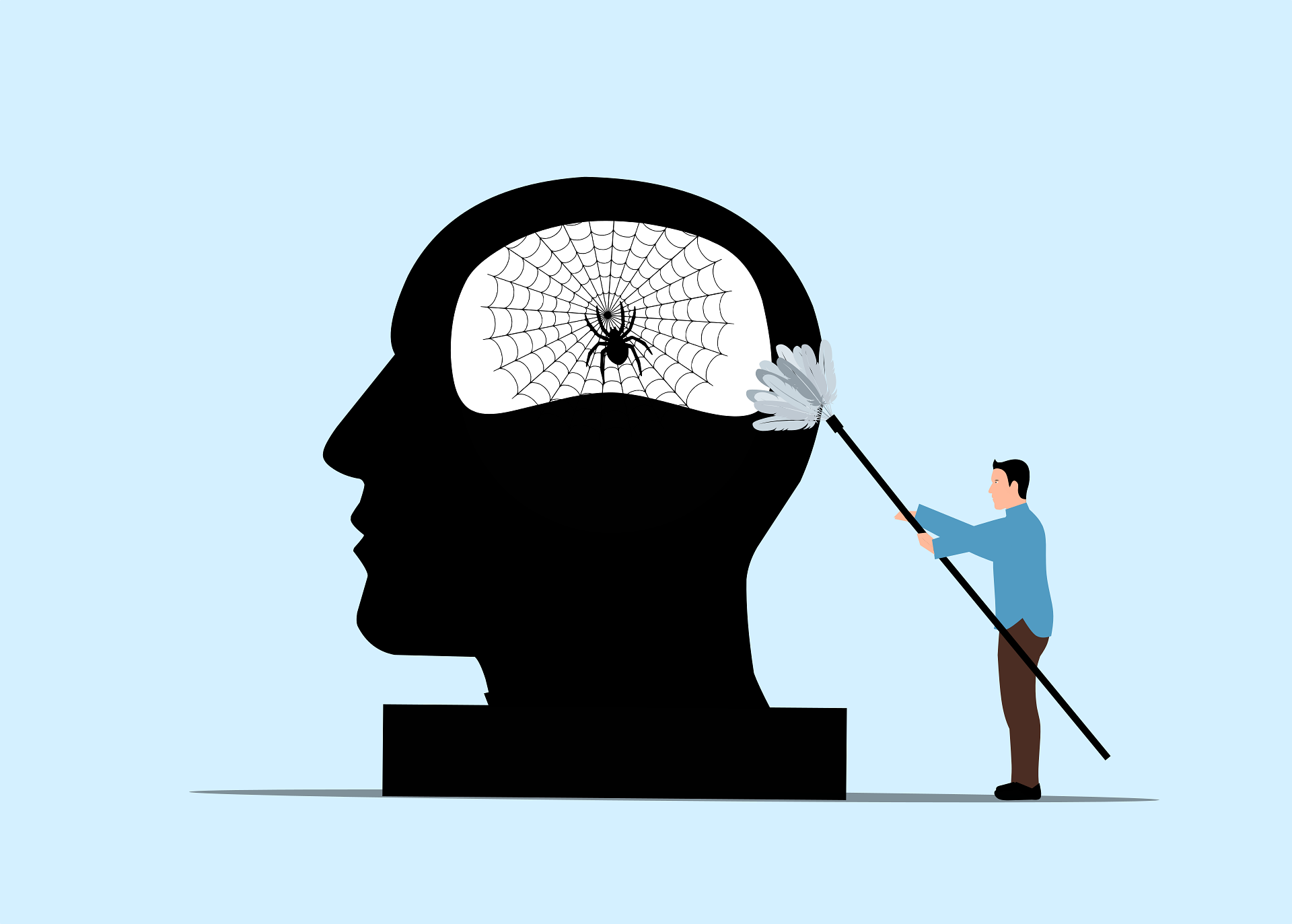 Ilustrasi perbandingan mindset abundance dan scarcity dalam pengembangan diri